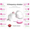 Nipple Sucker Vibrator Tongue Lick Nipple Suction Cups Vibrator Electric Breast Pump Breast Enlarge Massager Sex Toy for Woman