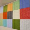 30x30cm Grid Felt Wall Panel Polyester Fiber Art Decorative Soundproof Board Background Wall Display Board Sound-absorbing Board