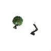 Elegant Peacock Thinker Statue Collection Abstract Animal Sculpture Ladder Ornament for Bedroom