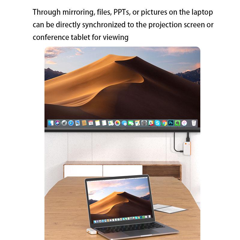 Video Adapter/Converter Wireless HD Transmitter Receiver 50m Extender Receiver HDMI-compatible Video Transmitter Screen Mirroring Screen Sharing