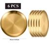 Stainless Steel Golden Round Plates Durable Circular Serving Dishes for Restaurants Home Dining, Buffets Plates Dinnerware Set