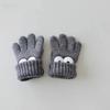 3-7Y Autumn Winter Children's Funny Gloves Autumn Winter Boys and Girls' Fingered Warm Knitted Woolen Five Finger Baby Gloves