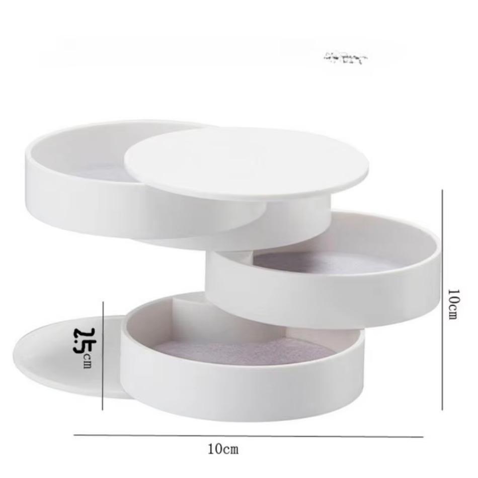 1Pcs Hot Sell Multifunctional Plastic Jewelry Box Bubble Cosmetic Storage Portable Container Desktop Storage Box Home Supplies