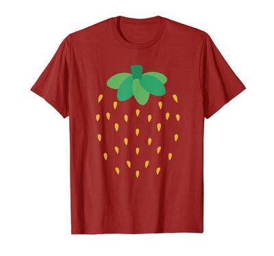 Cute Red Strawberry, Strawberry, Fruit Lovers. T-shirt