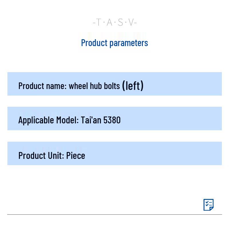 Aerospace Tate TA5380 Left Wheel Hub Stud with Nut