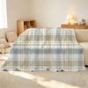 Plaid Flannel Fleece Blanket No Shedding Soft Warm Throw, Cozy Home Blanket for Couch, Bed, Halloween & Christmas, Movie Night Use