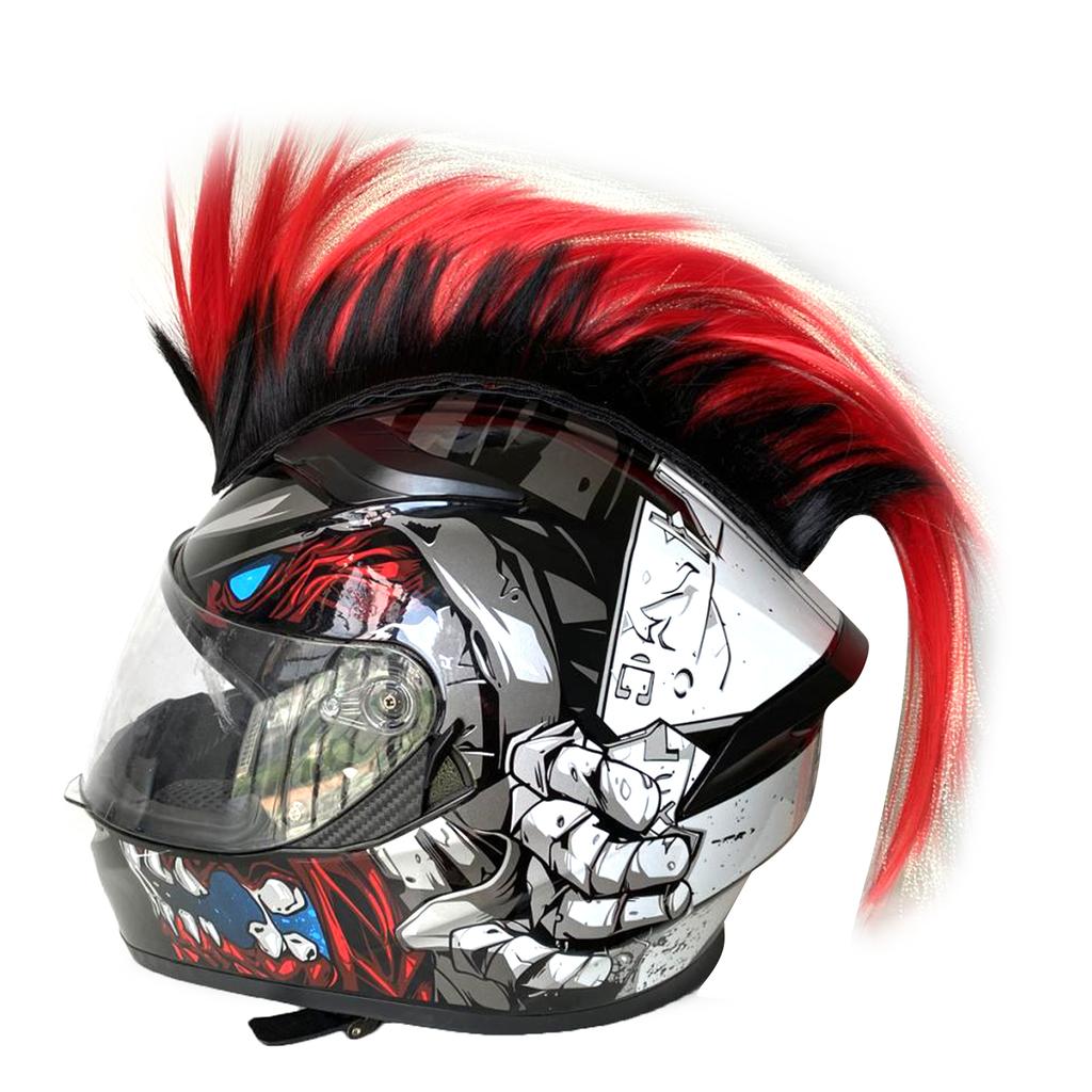 Motorcycle Helmets Cocks Wig Cocks Helmets Decors Eye Catching Designs with Breathable Material for Long Lasting Comfort