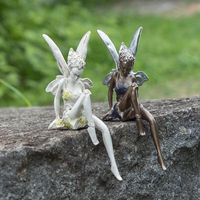 Floral Fairy Vintage-style Ornaments,Garden Flower Fairy Statue, Butterfly Wing Decoration,Tabletop Ornaments,Christmas Gifts