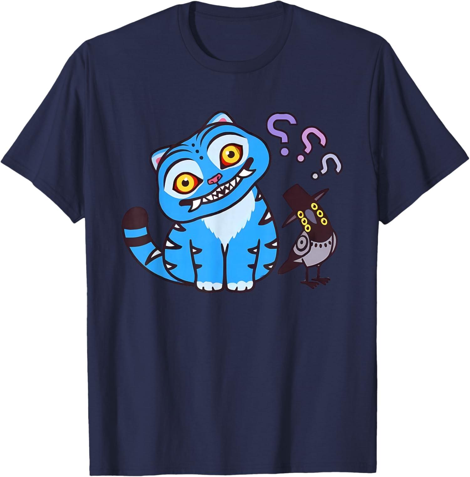 Derpy Tiger et Sussie Bird Cartoon Design T-shirt unisexe S разноцветный