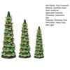 Mini Christmas Tree Figurine with Colorful LED Light Xmas Tree