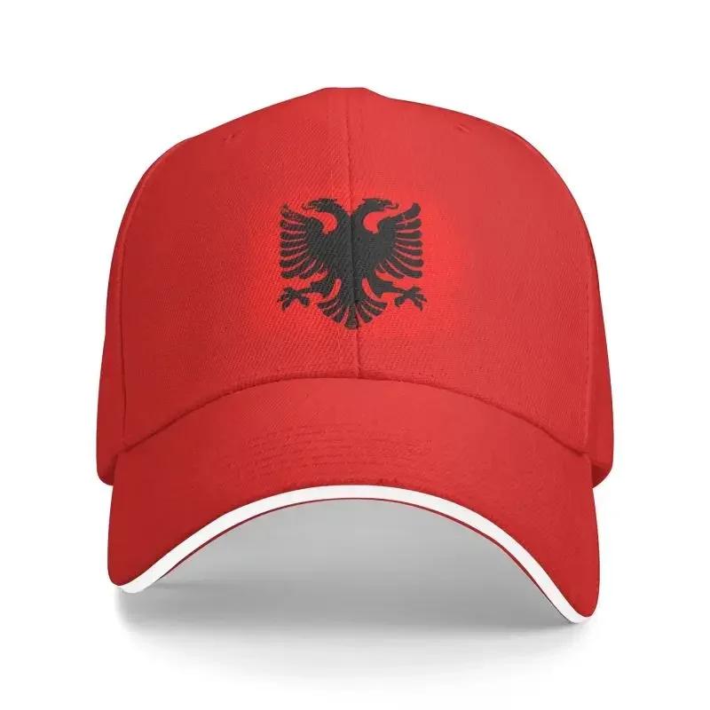 Individuelle Albanien Flagge Baseballkappe Herren Damen Verstellbar Albanischer Adler Wappen Dad Hat Outdoor