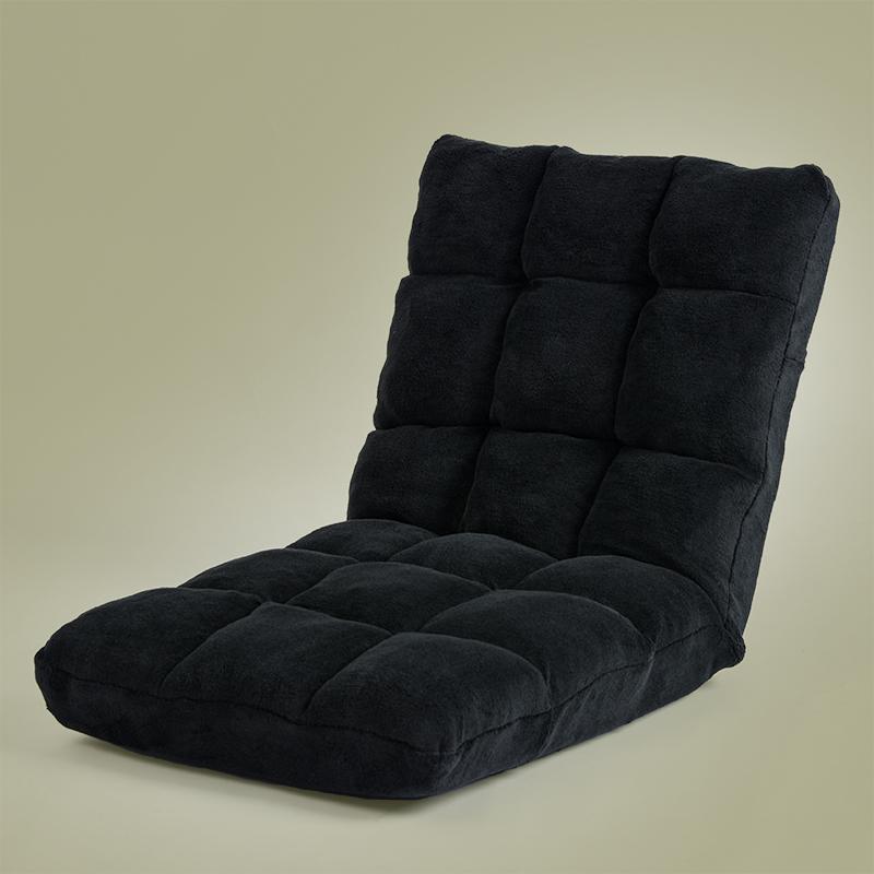 Foldable Floor Sofa Chair, Lazy Bag Bed for Living Room, Portable Lounger with Removable Cover, Easy Storage Ottoman for Bedroom