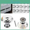 Versatile And Durable 10pcs Crystal Glass Cabinet Knobs For Cupboards And Drawers