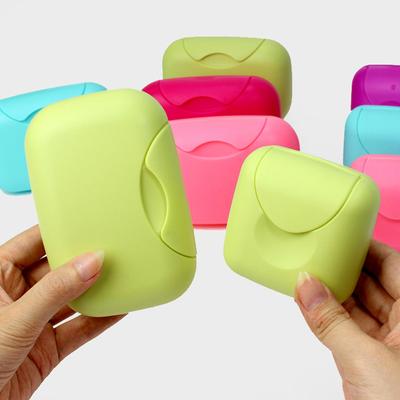 1pcs Portable Waterproof Travel Soap Box Large Size Plastic Soap Holder with Lid Creative On-the-go Soap Case