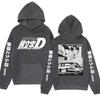 Anime Initial D AE86 Hoodie Hachiroku Shift Drift Cotton Autumn Winter Fleece Streetwear