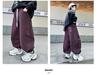 Pantalon de survêtement en velours tendance à jambes larges pour garçons: Style de rue Automne/Hiver 2025 pour les grands enfants