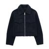 European Size Women's Autumn/Winter Tweed Lapel Jacket - Street Style Fashion