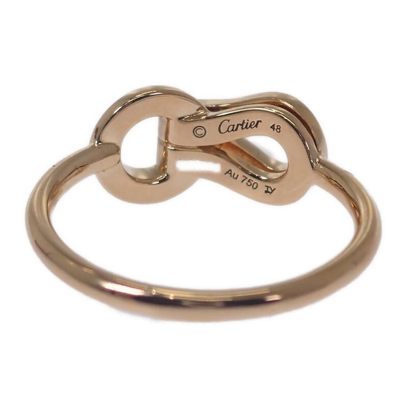 Cartier B4209348 #8(JP Size) Ring K18 Pink Gold/diamond Women