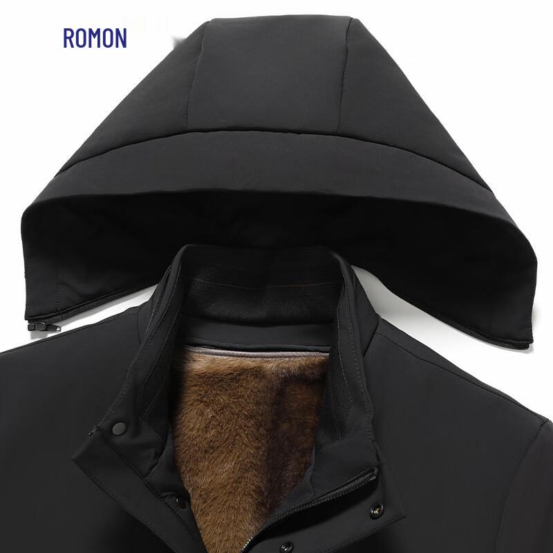 ROMON Men's 3-in-1 Detachable Hooded Winter Parka