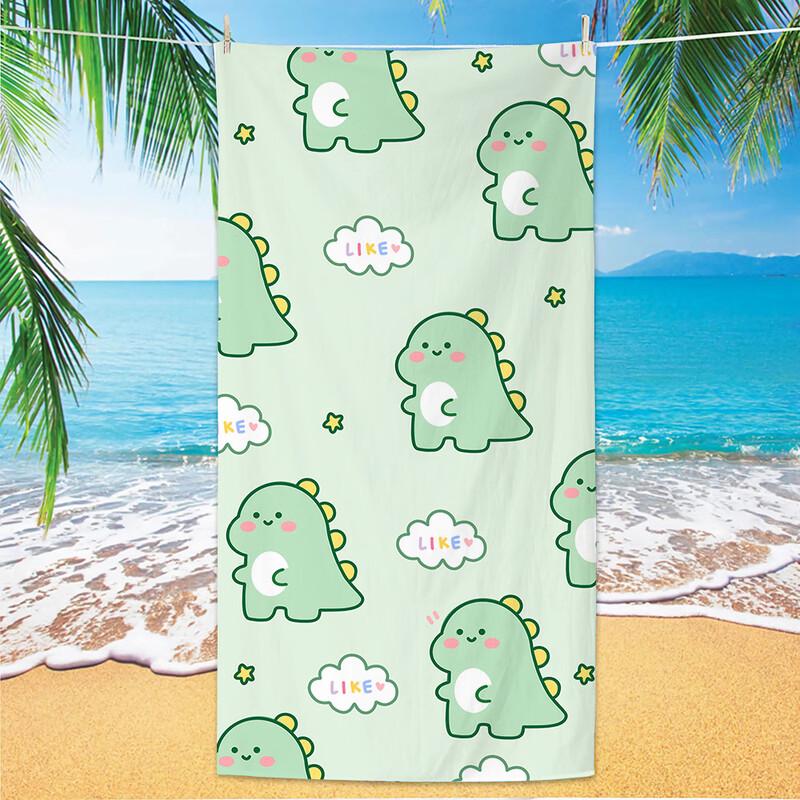 Cartoon Soft Absorbent Bath & Beach Towel Set