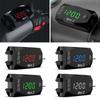 Multifunktions-Voltimetro Digital Zeit Uhr Thermometer Voltmeter DC 12V 3 In 1 LED Display Motorrad Roller Auto Boot IP67