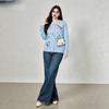Free Shipping: Plus Size Women's Embroidered Cartoon Knit Cardigan Sweater - 2025 Winter Style