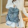 Trendy women's backpack new retro casual backpack large capacity fringed shoulder messenger bag