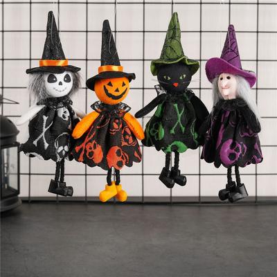 Hexe Plüschpuppe Engel Mädchen Kürbis Halloween Dekorationen 2022 Hängeornament
