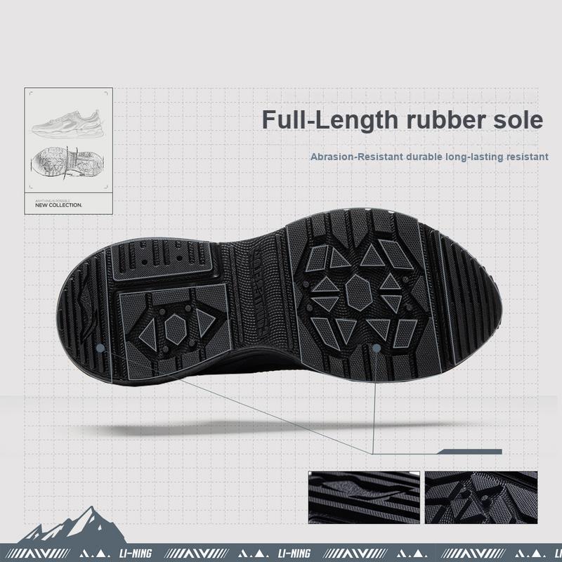 New LiNing CF Tracing Origin V4 Low Top Casual Shoes Men's Gray AGLU283-2