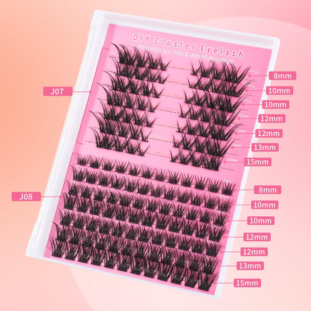 Hot Melt 30D/40D False Eyelashes 14 Rows D Curve Grafted Hair Mixed Dense Segmented Explosive Product