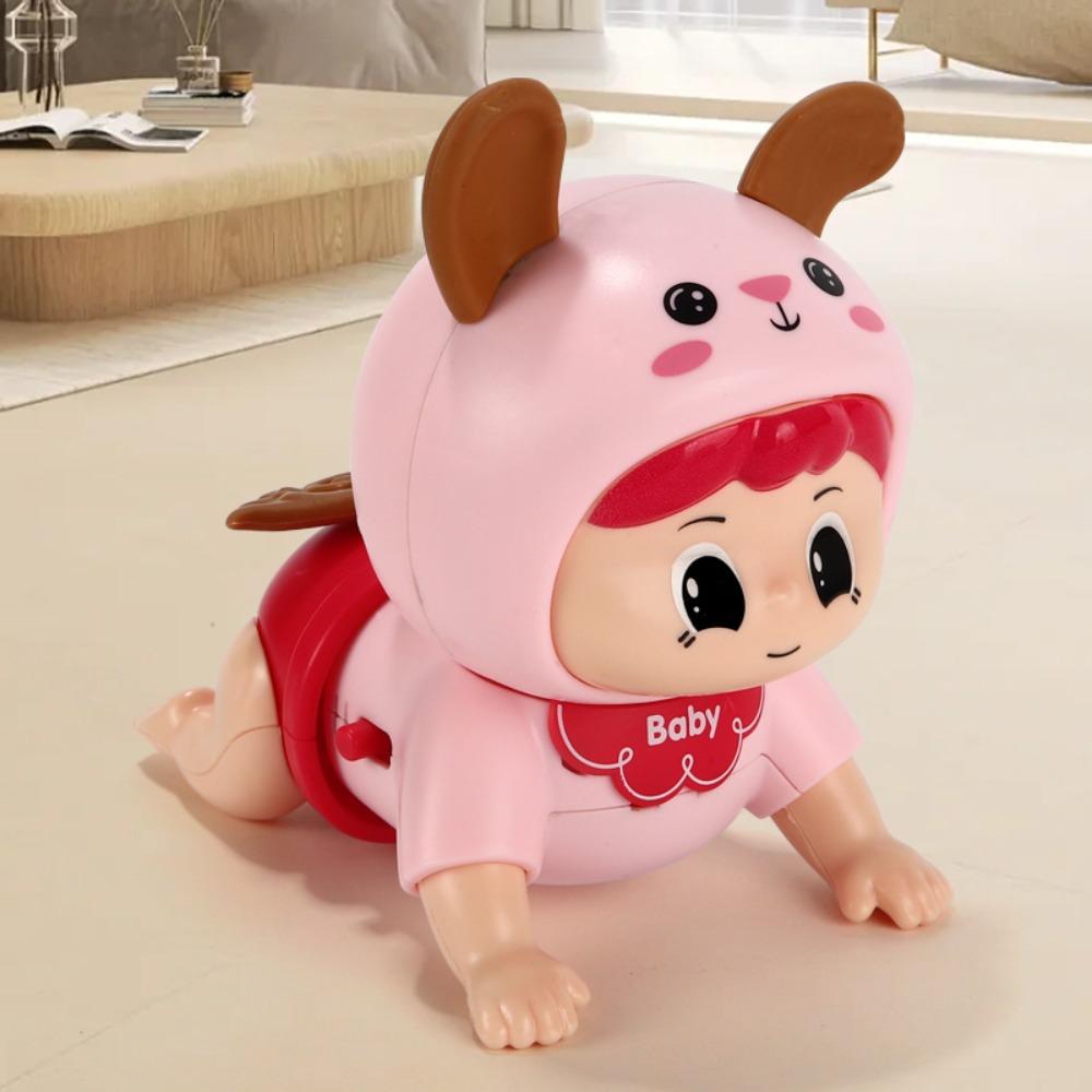 

Учимся лазать Звуковая Ходячая Детская Игрушка Электрические Ползающие Детские Игрушки Мальчики Девочки Подарок розовый