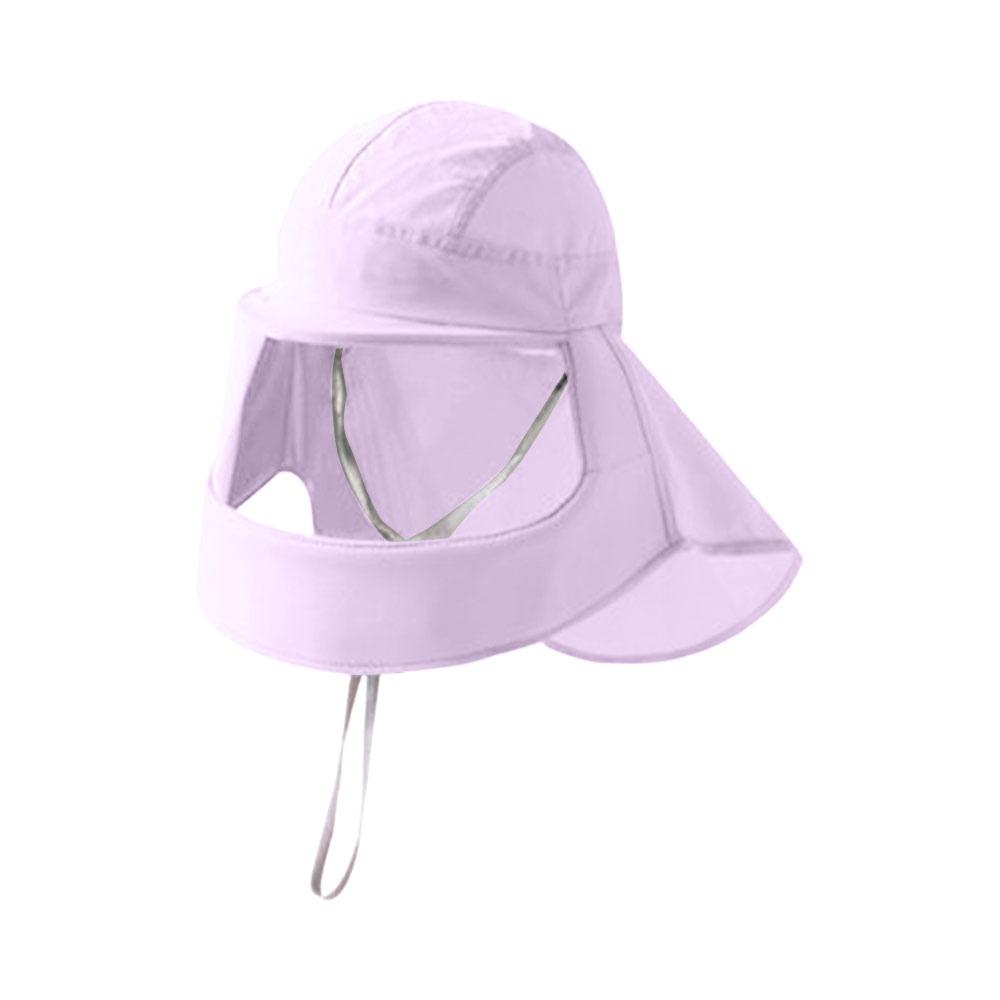 

Breathable Summer Sun Hats Anti-UV Face Mask New Sun Protection Face Mask Summer Purple-Clear Style