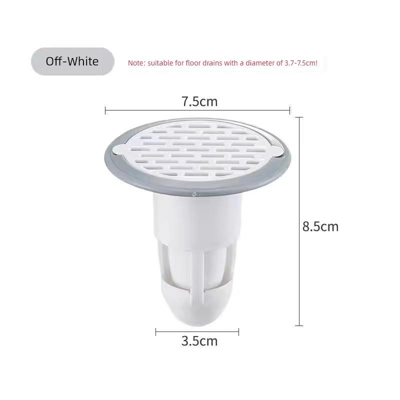Anti-Odor Floor Drain Core, Universal for Bathrooms, Insect-Proof Hair Filter, Anti-Odor Device for Drain Pipes, Sealing Cover