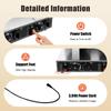 2400W Belgian Waffle Maker Machine w/ 2 Baking Pans, 180° Flip Non-Stick Double Head Waffle Maker with Temp & Time Control