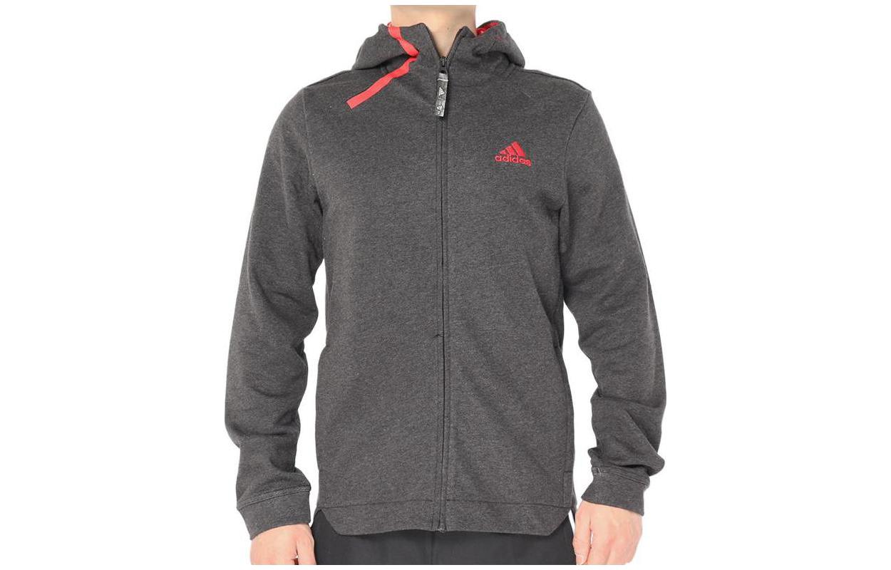 Adidas Jackets Men s Gray Hooded Moderate Other CG0868 XXL
