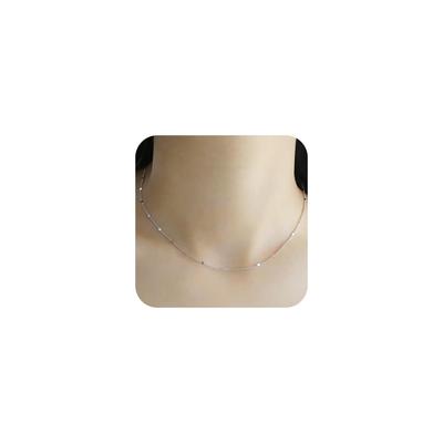 Halskette für Edelstahlkette für jeden Tag Kommt mit Geschenkbox [Hothrty] Frauen, Kette, Stahl, Dünn, Halskette, Silber, Gold, Niedlich, Einfach, Stilvoll, Verwendung,