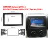 Double 2 Din Radio Fascia for CITROEN Jumper PEUGEOT Boxer FIAT Ducato CD DVD Audio Dash Mount Kit Adapter Trim Frame Dashboard