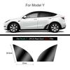 Black TPU Car Body Protective Film Invisible For Tesla Model 3/Y 2017-2025 Front Rear Door Extended Transparent Car Clothing Set
