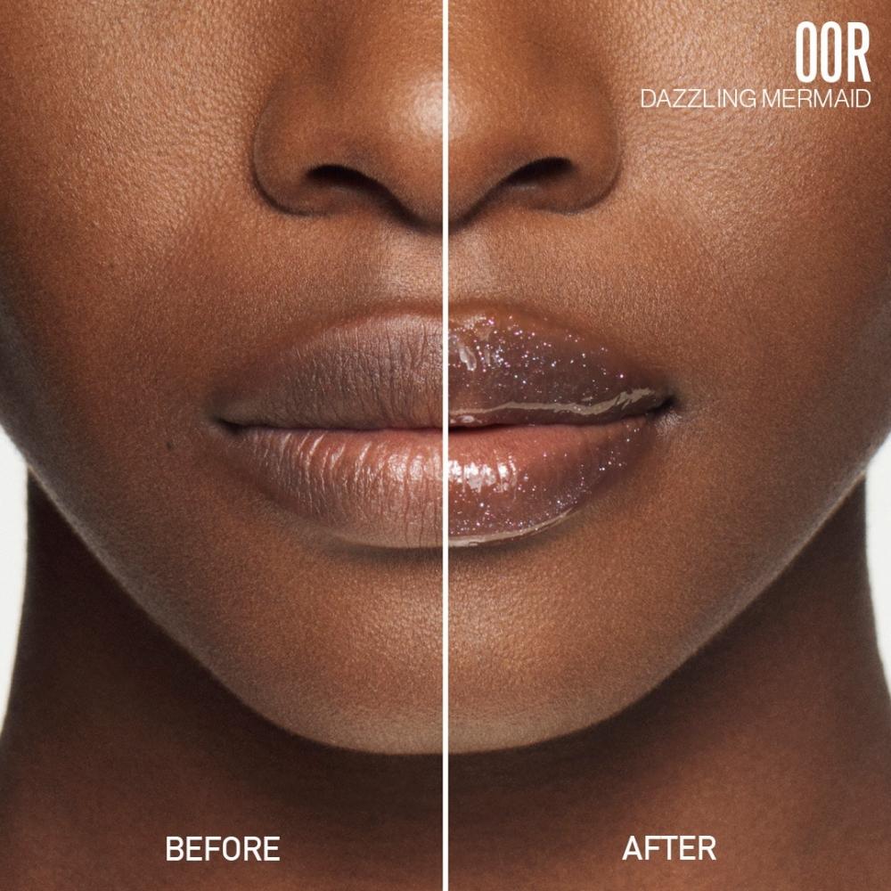 Valentino Puffer Complex  8482  Lip Plumper Gloss .2 Oz 6.5 Ml 00r Dazzling Mermaid Holographic Shimmer