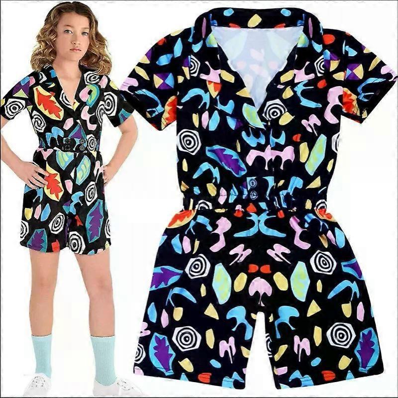 Stranger Things Season 3 Eleven Cosplay Costume Playsuit Shirt Outfit Halloween Costume