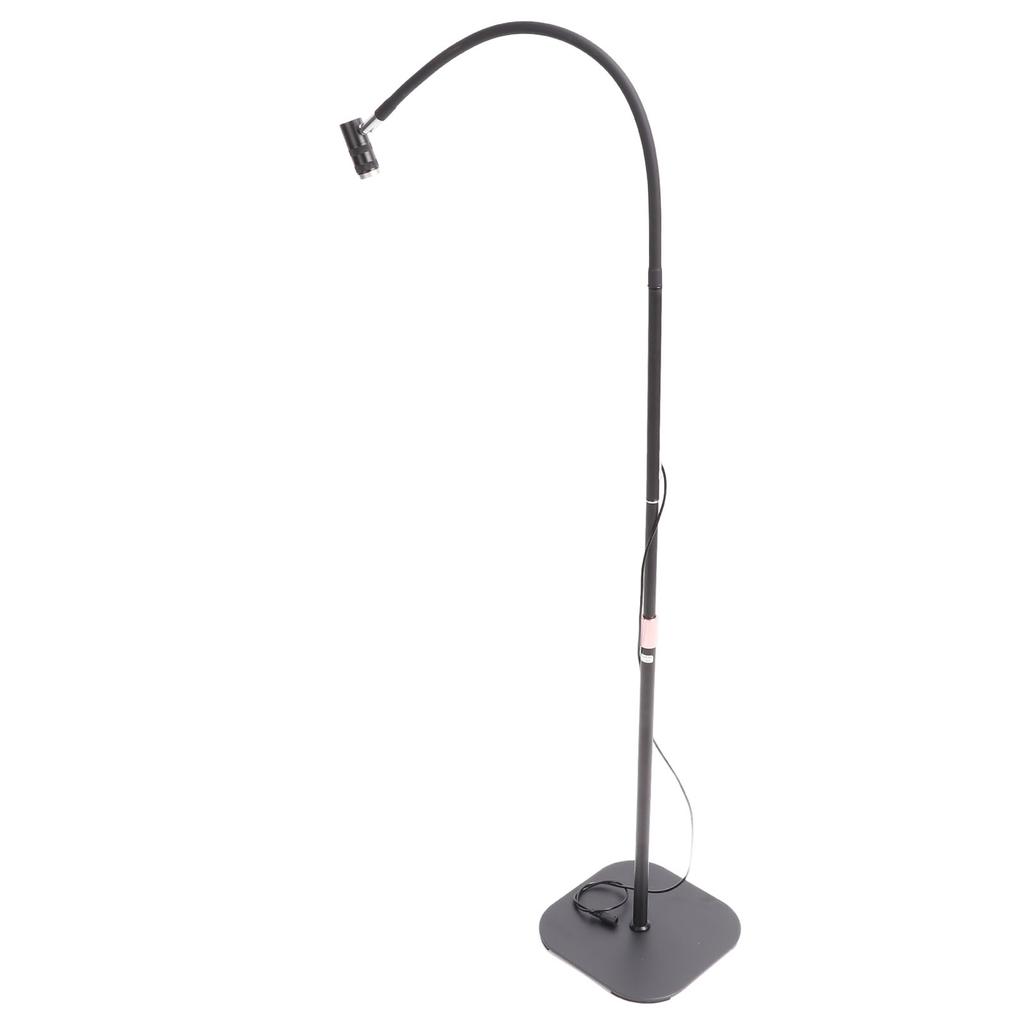 Eyelash Extension Glue Lamp 5 Brightness Adjust Height Flexible Gooseneck Lash Curing LED Light with Foot Pedal Control for Beauty Salon