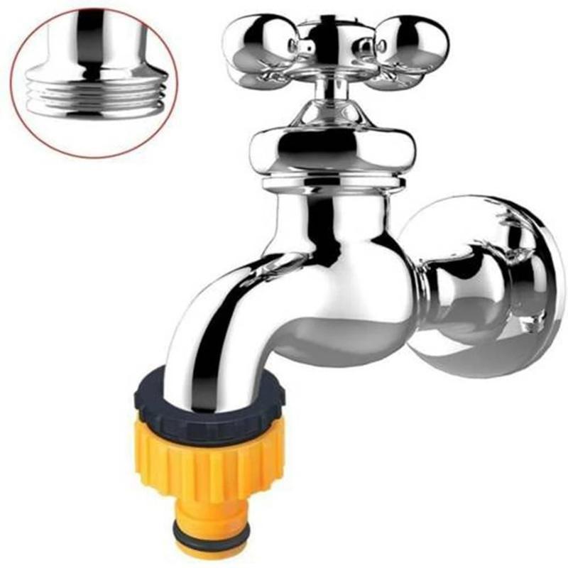 6 Stück/2 Sätze Schnellanschluss-Wasserhahnadapter Schnellkupplungsadapter Tropfband 3/4" 1/2" Stacheliger Bewässerungsschlauchverbinder Gartengeräte