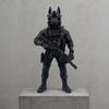 Anubis Tactical Dog Statue, 3D Printed Egyptian Warrior Decor, Mythical Military Figurine for Desk, Collectible Gift for Men
