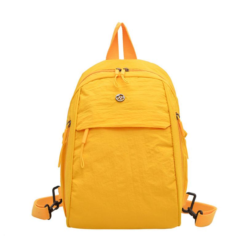 Nylon Multifunction Shoulder Bag With Solid Color Pattern For College Students