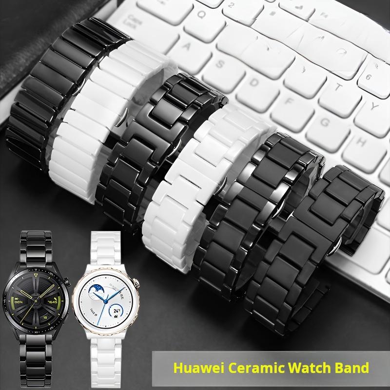Bracelet Rapide Céramique Métal pour Huawei Watch GT5 Pro 46mm GT 5 4 3 2 Samsung Galaxy 6 5 Pro 3 20mm 22mm Bracelet de Montre en Acier Inoxydable