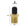 Autobandventielkern 1/4 NPT 1/8 NPT M10*1 Motorfiets Tubeless Schroefventiel Banden Bandenspanningsmonitoring Koperen Ventiel