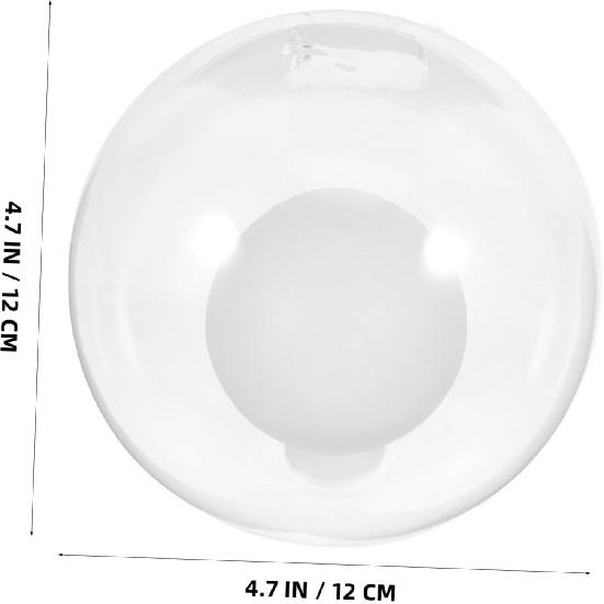 Cabilock Frosted White Glass Globe Ceiling Lampshade, 4.72 Inch Diameter, G9 Bulb Compatible, Soft Light, Easy Installation, Ideal for Chandeliers,