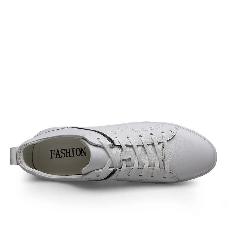 Simple Light Luxury Large Size 45 Little White Shoes Men'S Board Shoes Men'S Casual Single Shoes Soft Surface First Layer Cowhide Tide Shoes