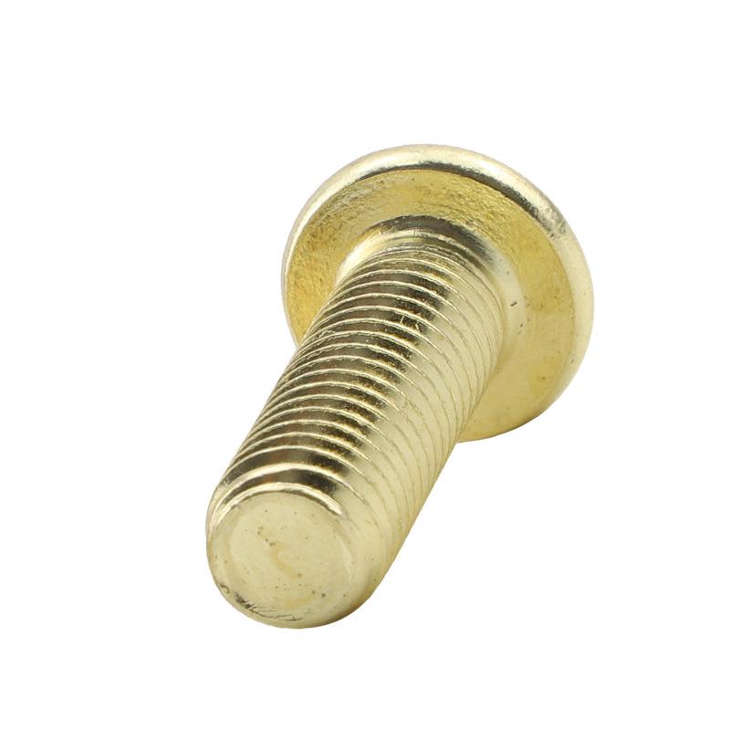 Gold-Plated Flat Head Hex Socket Screws, Chamfered 304 Stainless Steel, Sizes M4-M10