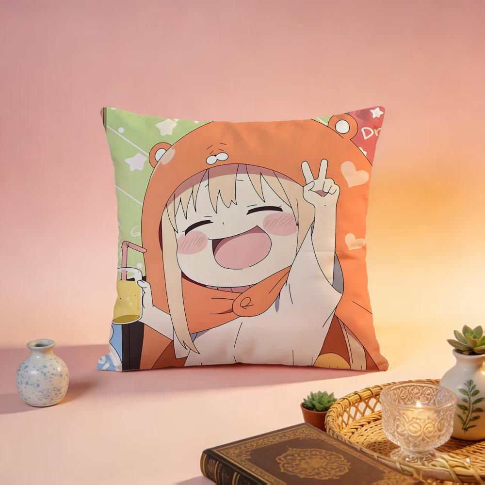 Fashion HHimouto Umaruchaning Cushion Cover Premium SkinFriendly Pillow Case MultiPurpose for Home Office Travel